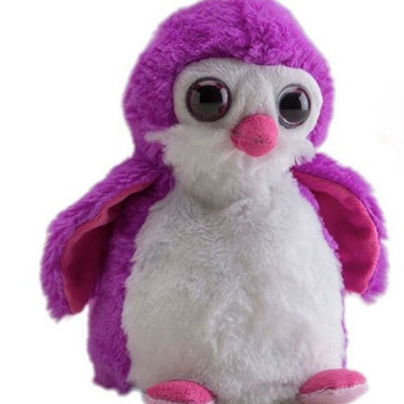 🔥3 For $20 🔥New w/Tag Penguin Reversible Plush Purple/Blue Switch-A-Rooz 8" - Picture 15 of 15